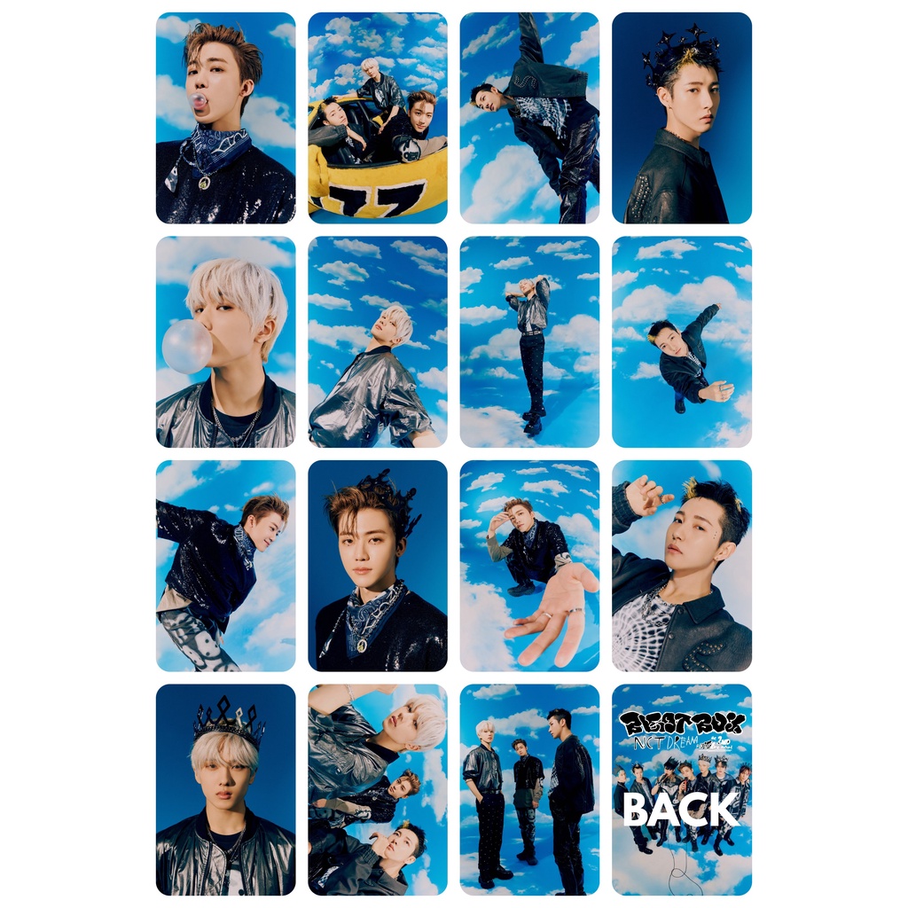 Set card giấy bo góc in 2 mặt ảnh nhóm NCT DREAM - Beatbox - WE GET HIGH