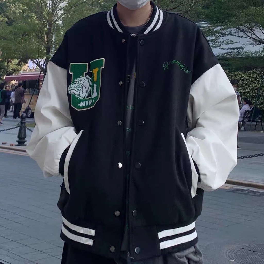 Áo bomber nam nữ áo Khoác nỉ thời trang Miuzi áo varsity  ,vải nỉ dày phong cách thời trang giới trẻ DT031