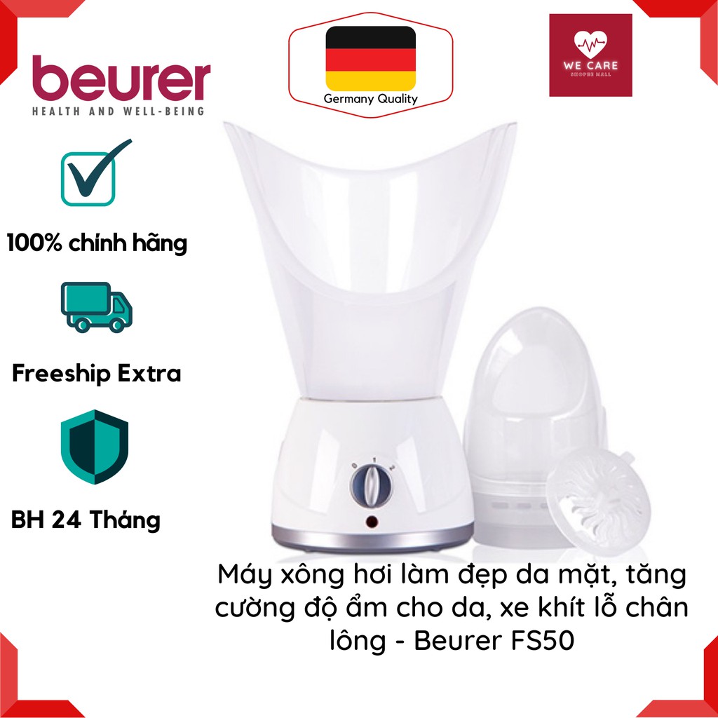 ⚡️CHÍNH HÃNG⚡️ MÁY XÔNG HƠI BEURER FS50 – Máy xông hơi làm đẹp da mặt, tăng cường độ ẩm cho da, se khít lỗ chân lông