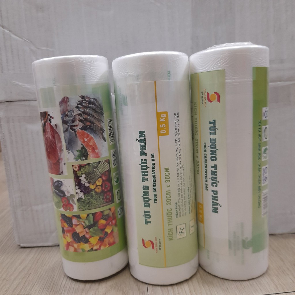 Cuộn 500Gr Túi Đựng Thực Phẩm An Toàn Và Tiện Lợi 20*30