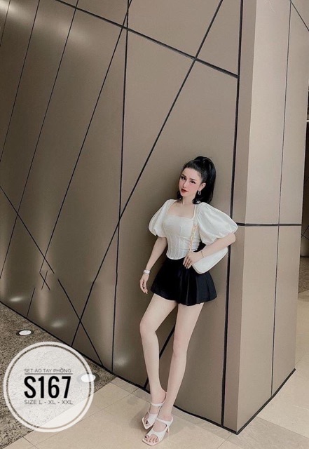 Sét áo kiểu hot + quần váy bigsize 55kg-90kh