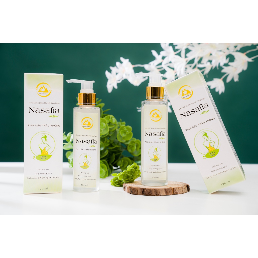 Dung Dịch Vệ Sinh Phụ Nữ Nasafia Kháng Khuẩn Tinh Dầu Trầu Không 100ml