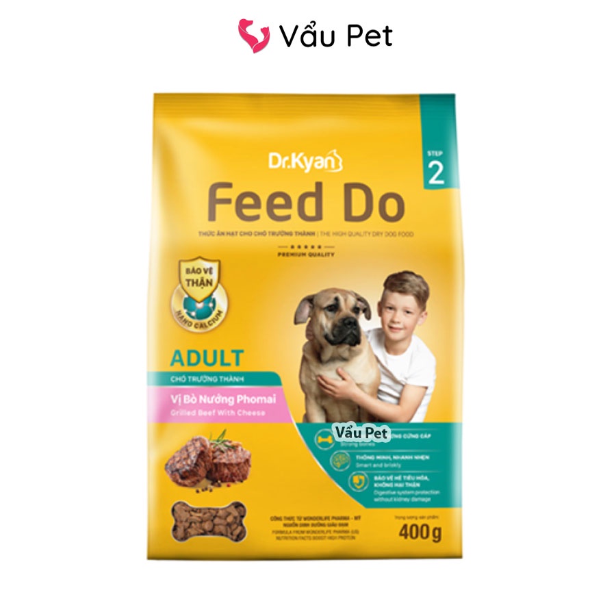 Hạt cho chó Dr Kyan Feed Do vị bò nướng phô mai 400g - Thức ăn hạt cho chó con, chó lớn Vẩu Pet Shop