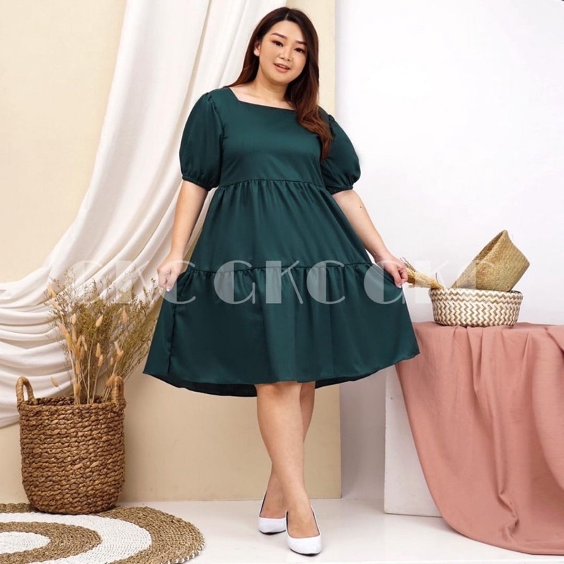 Monaco Jumbo Đầm Maxi Hàn Quốc Dáng Chữ A Cỡ Lớn M-XXXL / Dự Tiệc Jumbo Size Lớn Cho Nữ