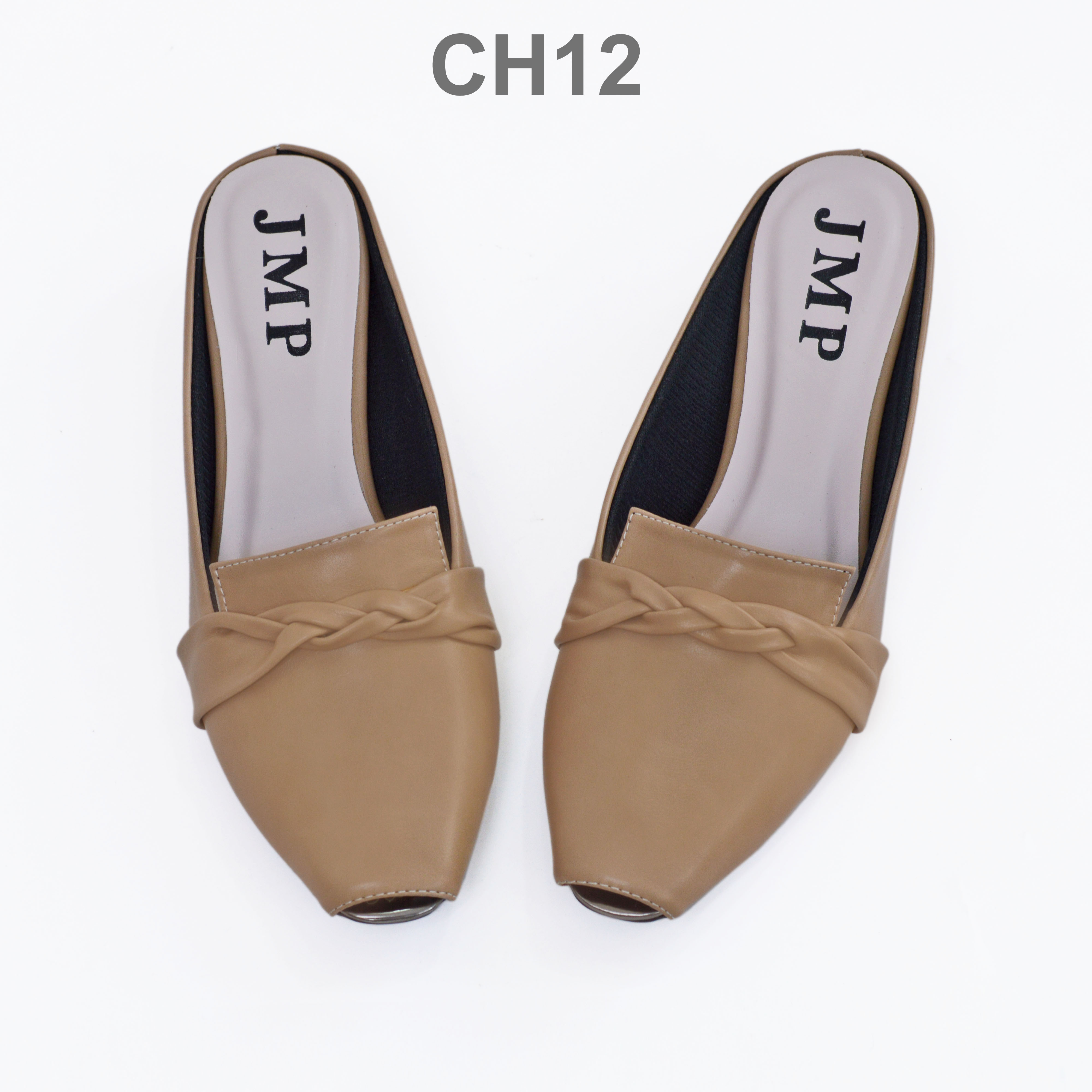 JMP - Giày Sục Cao Gót Hở Mũi Cao 3cm Mã CH12
