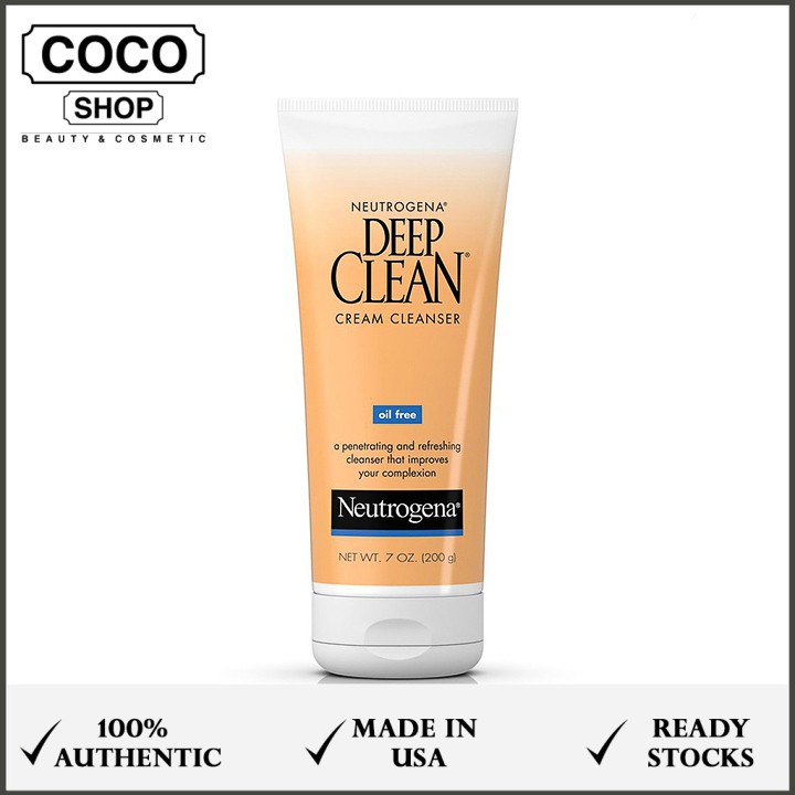 Sữa rửa mặt Neutrogena Deep Clean Cream Cleanser 200g