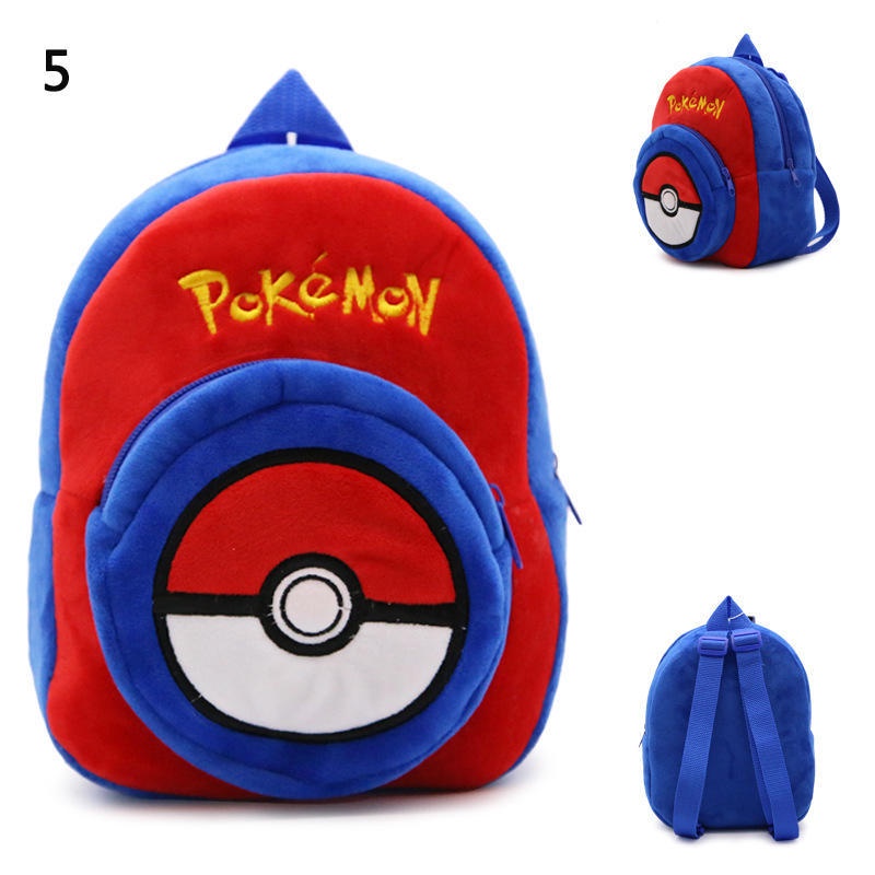 Ready Stock !!! Cartoons Animal Pack Little Kid Backpack Pikachu Pokemon Ball Baby Shoulder Bags