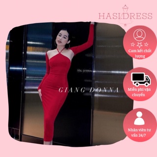 Váy yếm kèm khoác xinh xắn tôn dáng có 3 màu chuộng nhất hiện nay : đen - đỏ - xanh - Hasi.dress