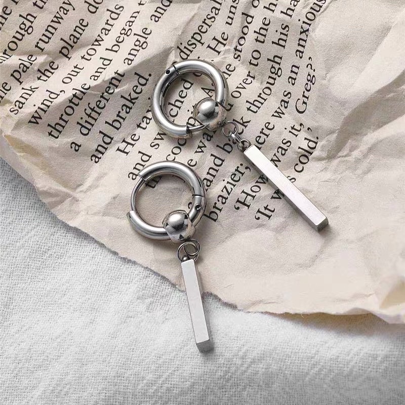 Khuyên tai ONER Thép Titan  "II Earrings"