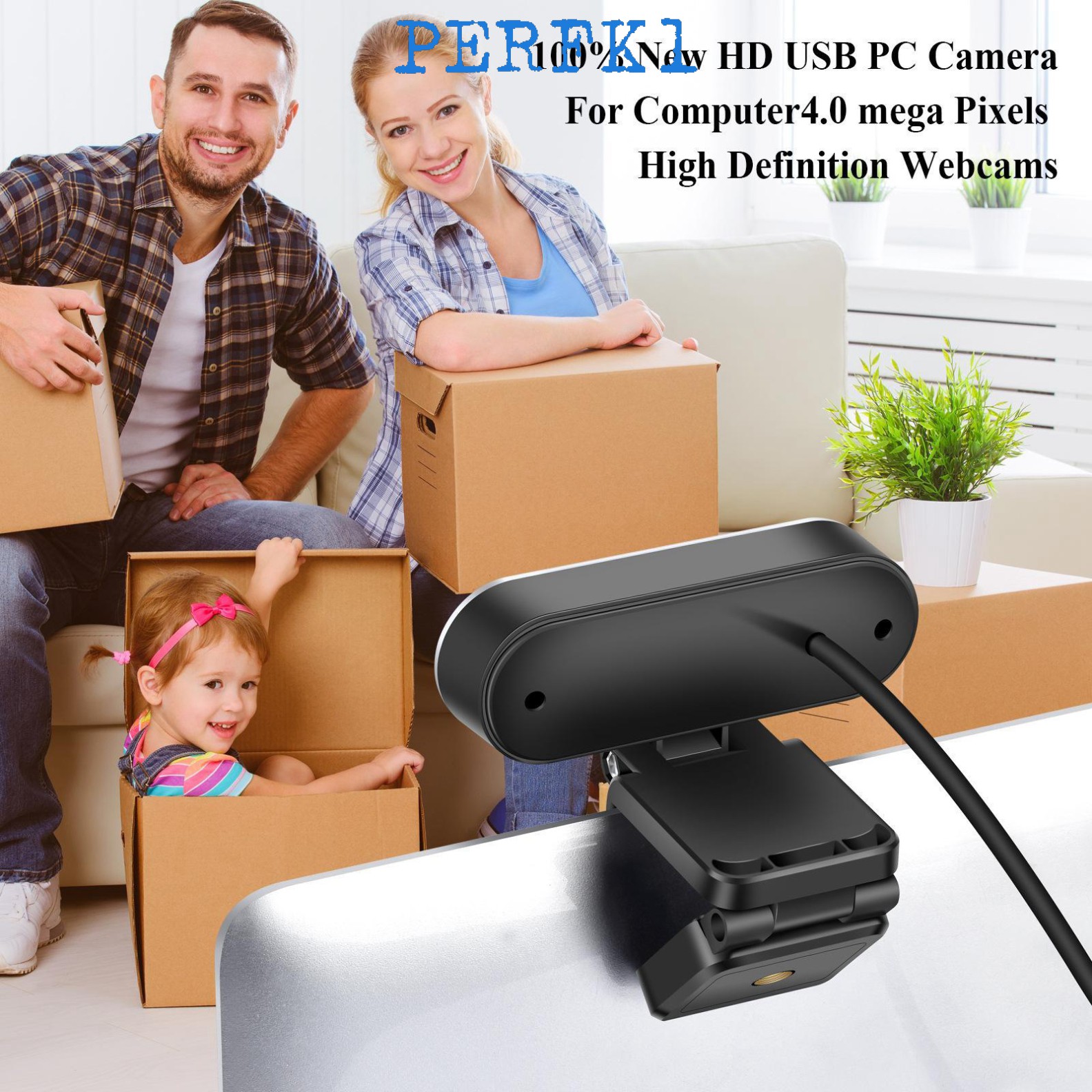 Webcam 1080p 2mp Hd Với Micro Usb 2.0 Cho Máy Tính