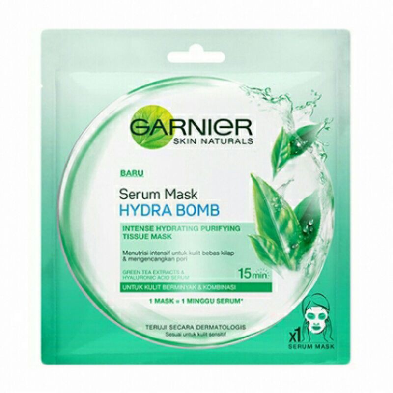 (Hàng Mới Về) Mặt Nạ Garnier Chiết Xuất Trà Xanh Chăm Sóc Da