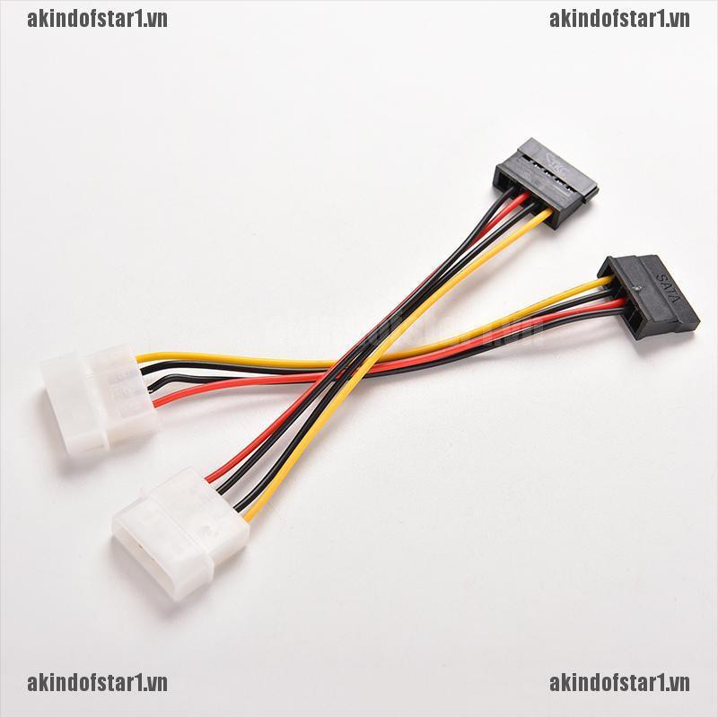 1 Cáp Chuyển Đổi Nguồn 4 Pin Ide Molex Sang 15-pin Serial Ata Sata