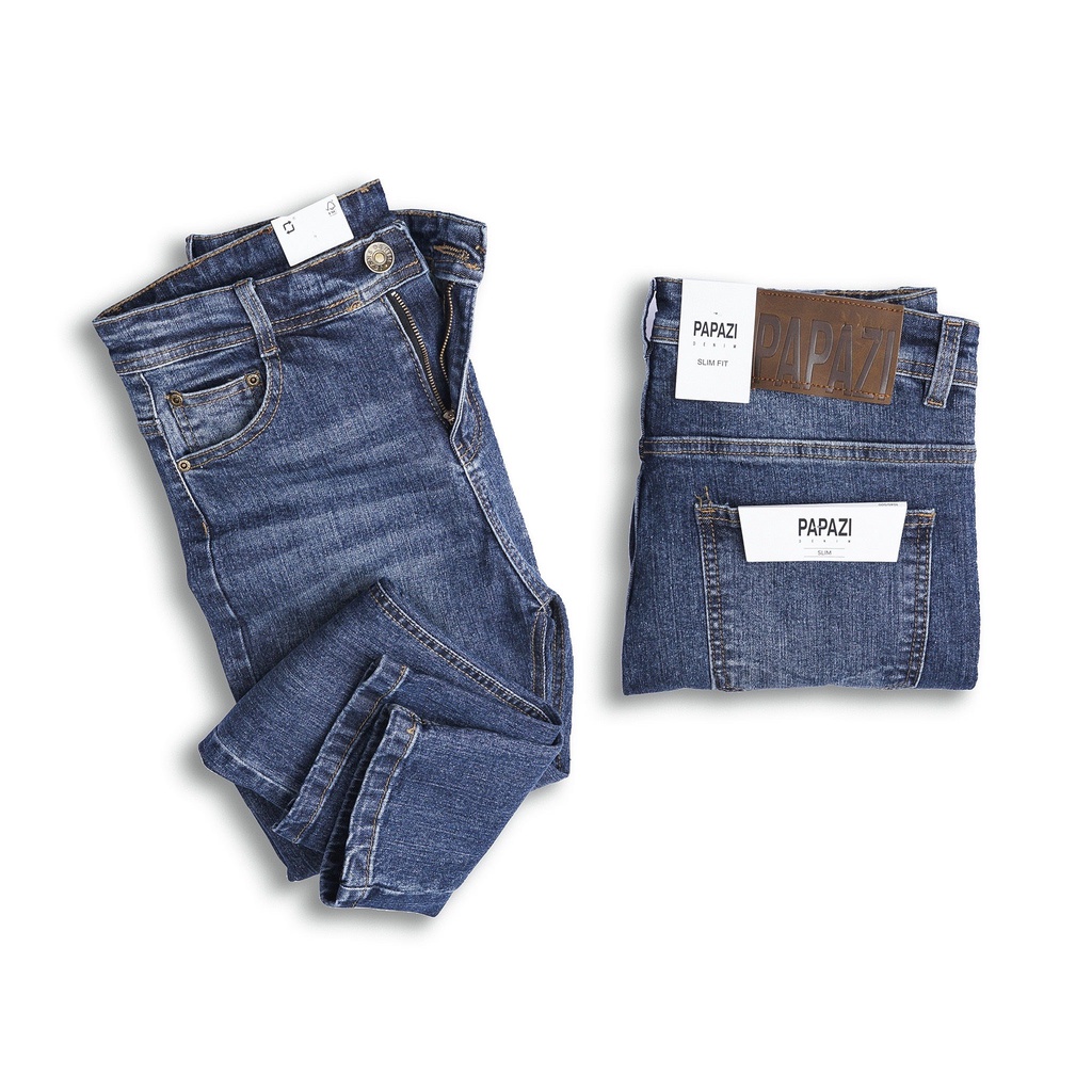 𝐐𝐮𝐚̂̀𝐧 𝐉𝐞𝐚𝐧𝐬 rách nhẹ - Quần bò nam co giãn dễ phối đồ, phong cách 2021 - Thời trang nam PAPAZI | BigBuy360 - bigbuy360.vn