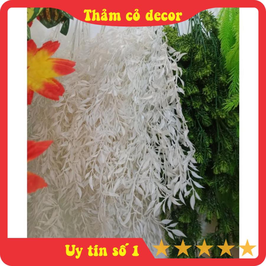 Cành Lá Rủ: rong, liễu, sỉ, lá nhựa rủ giả từ 30-50cm, decor phòng khách, thảm cỏ nhân tạo, tường, nhà hàng, sự kiện