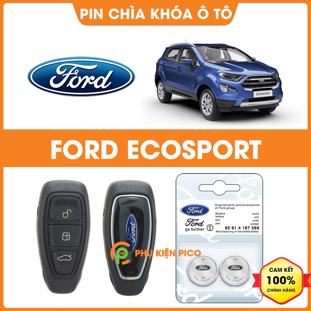 Pin chìa khóa ô tô Ford EcoSport chính hãng Ford sản xuất tại Indonesia 3V