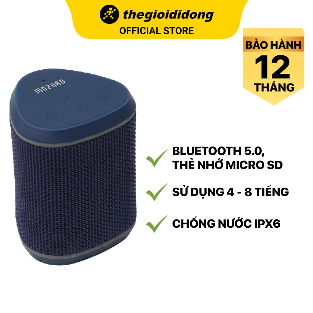 [Mã ELHACE giảm 4% đơn 300K] Loa Bluetooth Mozard Y550 Plus 5W Chống nước IPX6 - Chính hãng BH 12 tháng