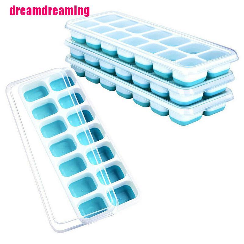 Khuôn Silicone Làm Đá Có Nắp Đậy Tiện Dụng