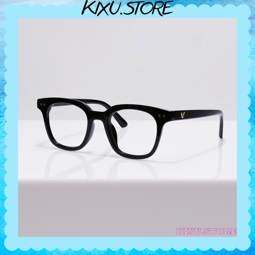 Gọng Kính Giả Cận V Vuông Nam Nữ Thời Trang Kixu.glasses