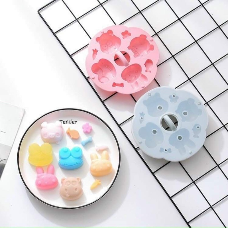 Khuôn silicon làm bánh,làm thạch cho bé hàng cao cấp có nắp đậy Goodbabyvn