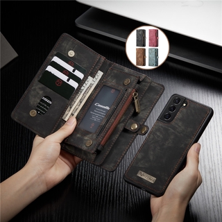 Ốp điện thoại kèm ví da đựng thẻ cổ điển cho Samsung S21 Plus S20FE Note20 Ultra Note 10+ 8 9 A52 A72