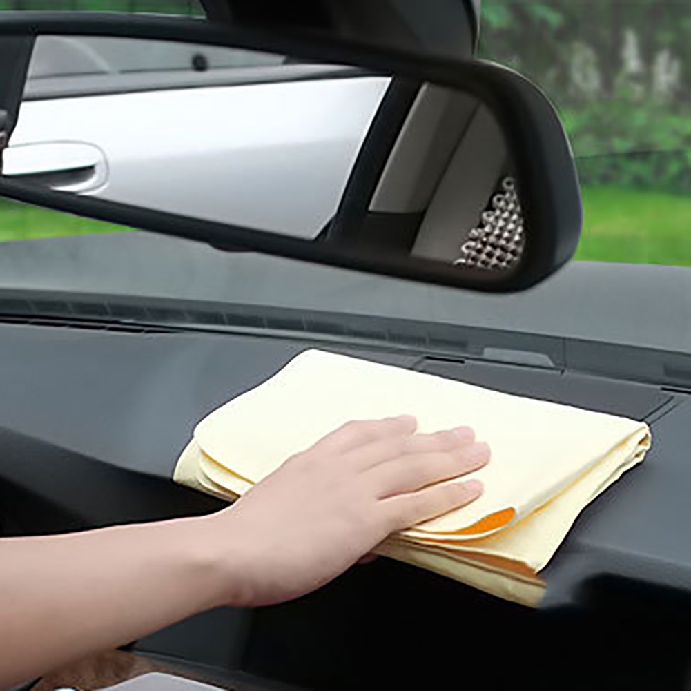 Khăn Da Sơn Dương Thấm Hút Tốt Chuyên Dụng Vệ Sinh Xe Hơi