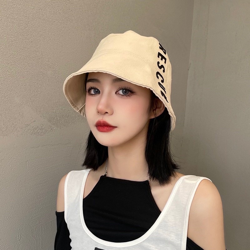 Mũ/ Nón bucket nữ vành cụp tai bèo cá tính