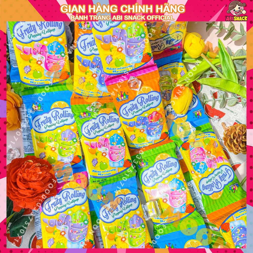 Kẹo dẻo cuộn Fruity rolling hương vị trái cây gói 14,5g