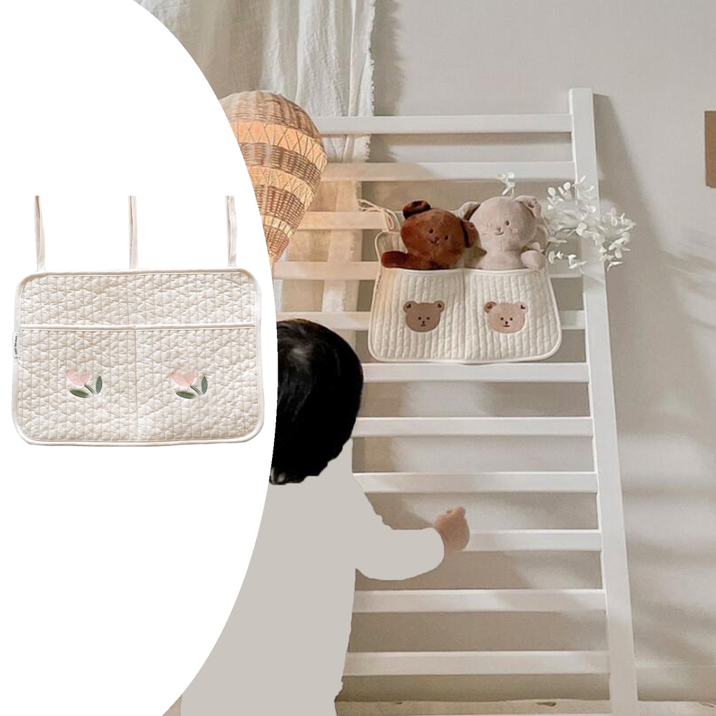 Túi Đựng Tã Lót / Đồ Dùng Em Bé Treo Giường Tiện Dụng 1 #