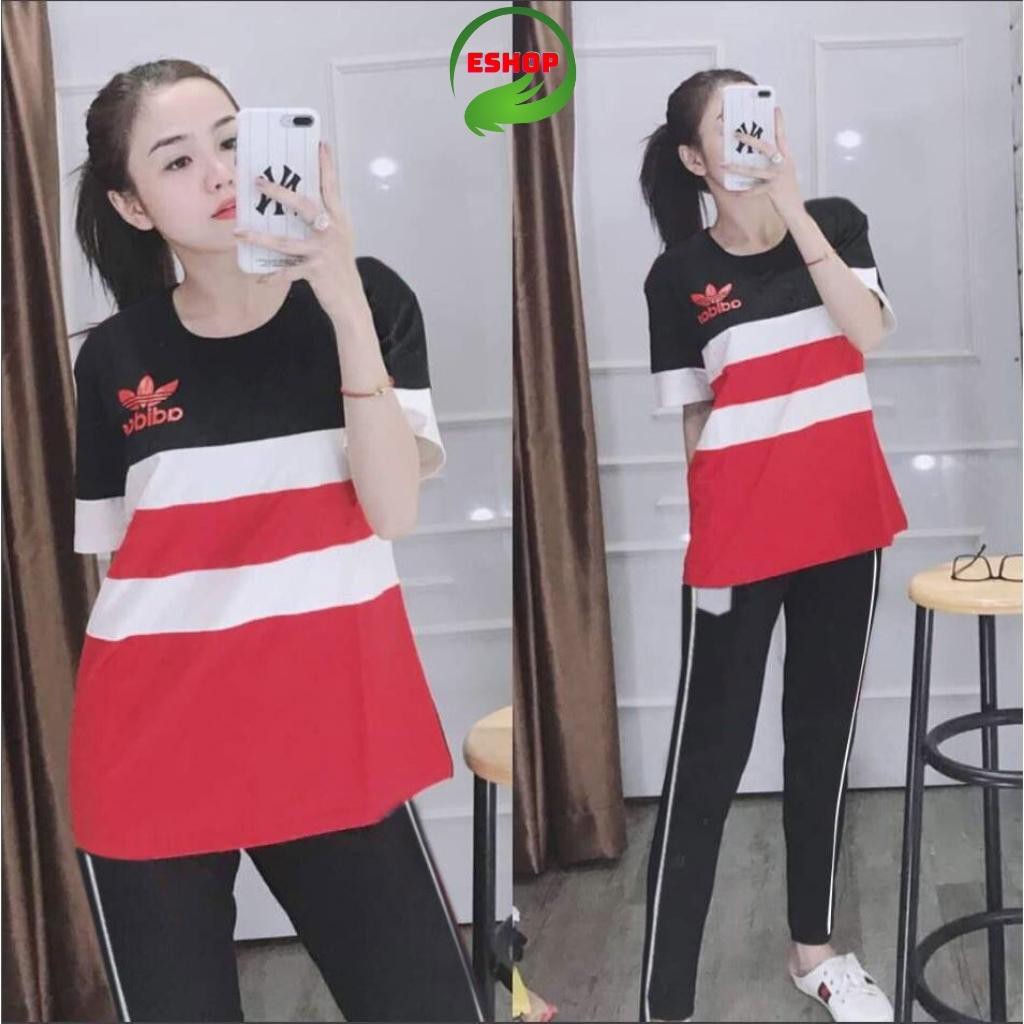 Đồ bộ nữ đồ mặc nhà đồ ngủ thể thao bigsize 45 -85kg Đồ bộ thun nữ đẹp quần dài thu đông dễ thương AD03 ESHOP