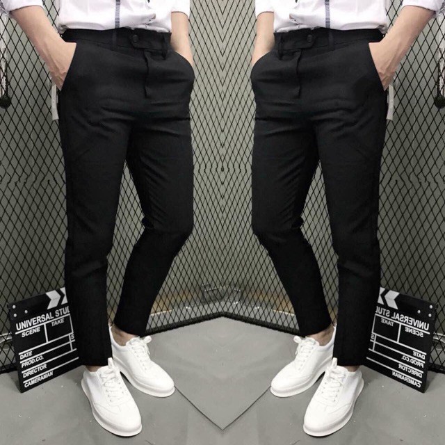 [BIG SALE] Quần âu đen vải tuyết mưa dày cao cấp sale 86k-98k