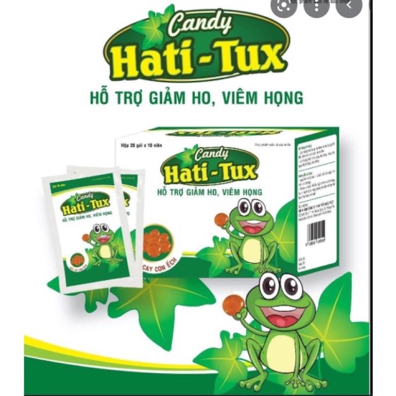 Kẹo ngậm Hati-Tux giảm đau họng - Gói 10 viên
