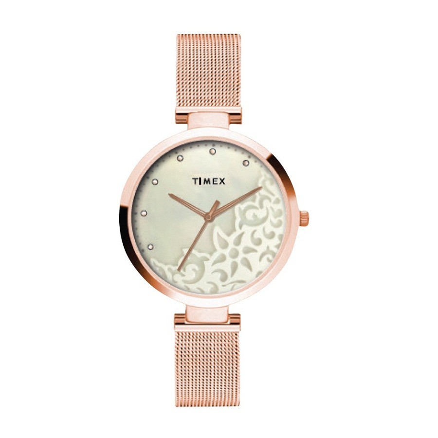 Đồng hồ Nữ Timex Timex Fashion Analog Watch - TW000X220E - TW000X219E Dây Kim Loại - Chính Hãng