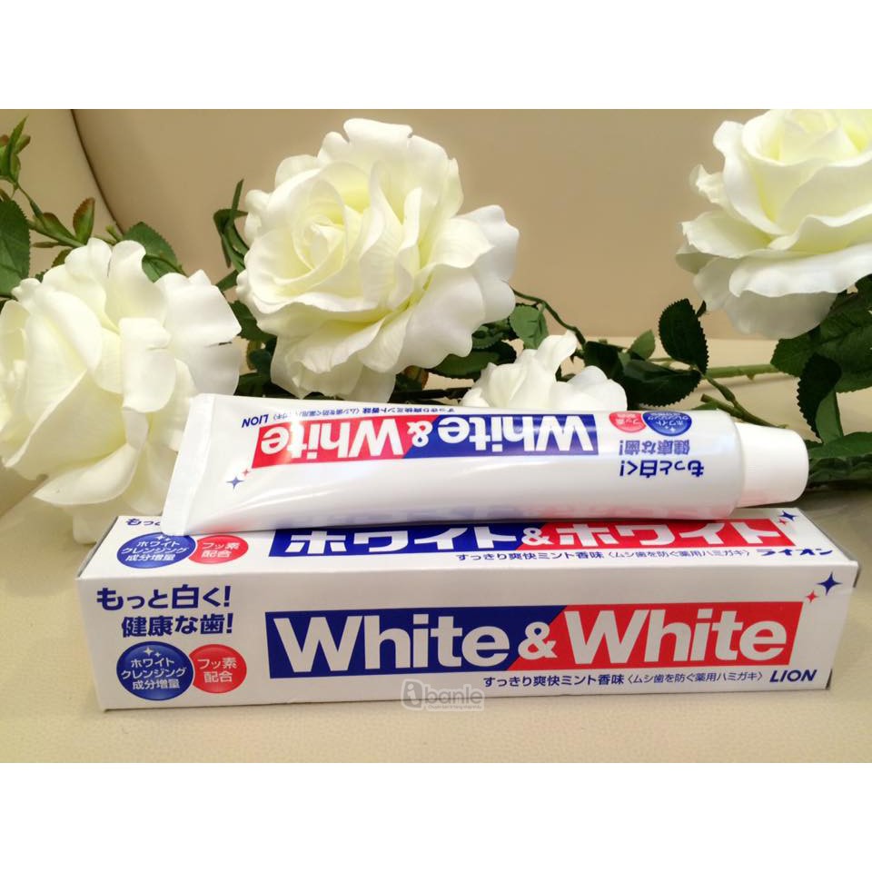 Kem đánh răng White &amp; White siêu trắng, dành cho nướu nhạy cảm