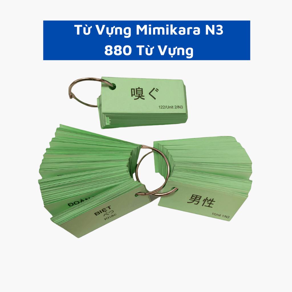 Flashcard Từ Vựng Tiếng Nhật Mimikara N3 - 880 Từ Vựng