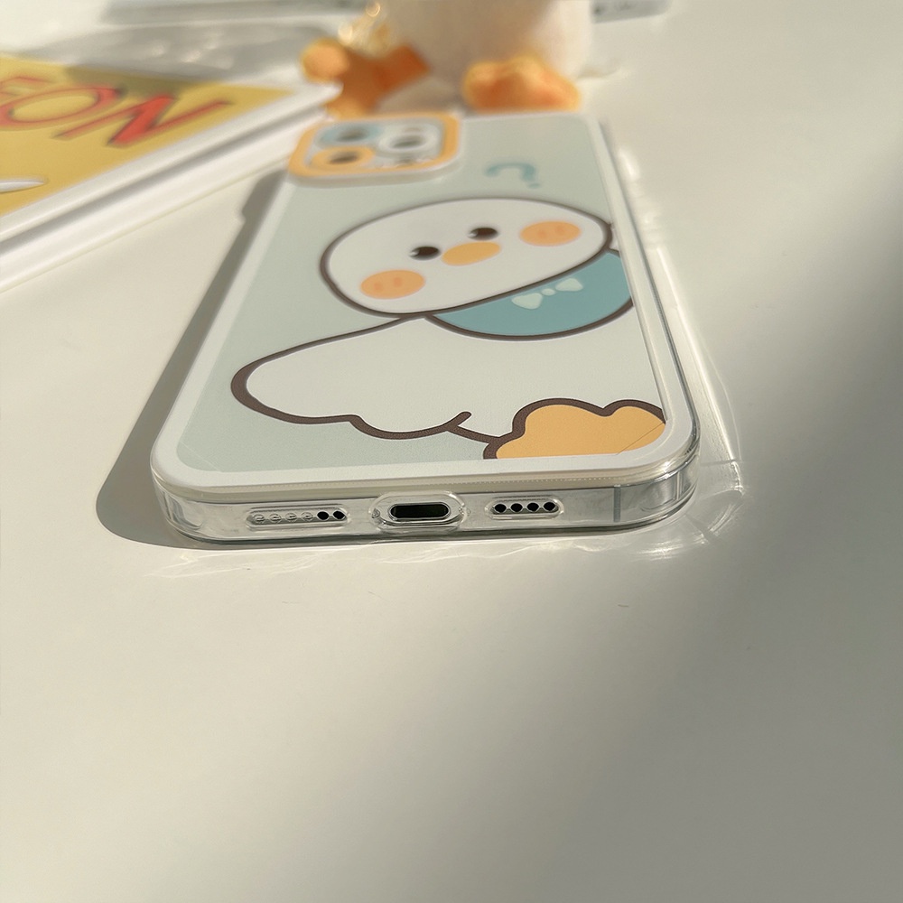Ốp Điện Thoại TPU Mềm Trong Suốt Hình Vịt Cho Realme 8i 9i C35 C21Y C25Y C25S C11 2021 C25 C15 C12 C2 C3 Realme5 5i 6i