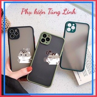 ( XẢ KHO)ốp nhám chống sốc bảo vệ camera iPhone 7 8 7 Plus 8 Plus X Xs Xr XsMax iPhone 11 11 Pro 11 Promax 12 promax 6.7