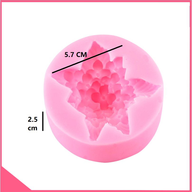 Khuôn silicon 4d làm rau câu chùm hoa nhí