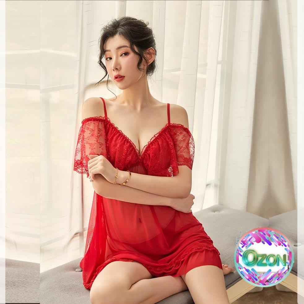 ❤HOT TREND ❤ váy ngủ thun lưới ren -đầm ngủ sexy cao cấp B1040