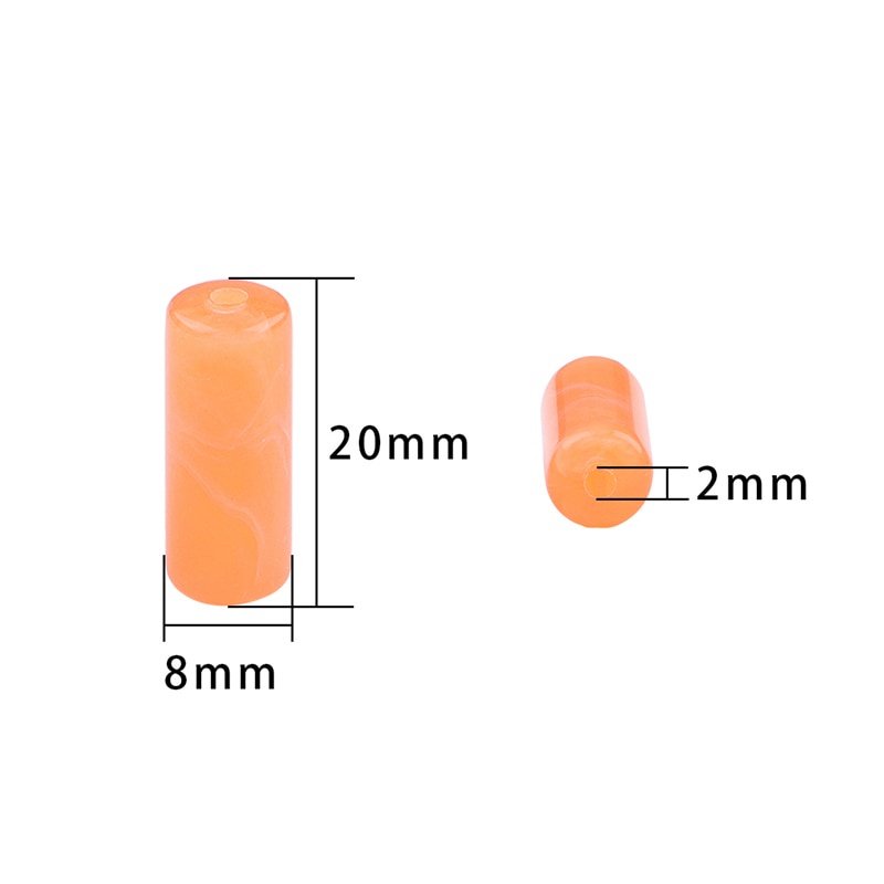 Bộ 20 Hạt Cườm Hình Trụ 20x8mm Tự Làm Trang Sức