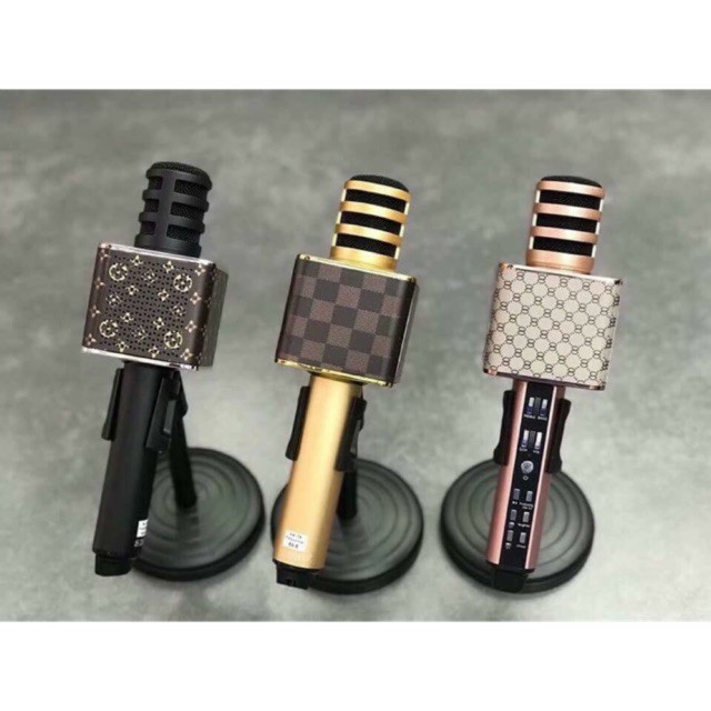 Mic hát karaoke bluetooth SD10 (Mic SD08-SD17-SD18-YS90-YS91-YS92-YS93-YS95-L698)  3 in 1 loa to Mic Bass cực chuẩn