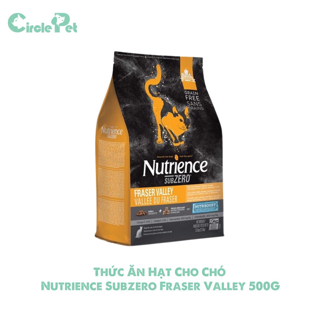 Thức Ăn Hạt Cho Chó Cao Cấp Nutrience Subzero Fraser Valley Vị Gà Tây Và Cá Biển Túi 500gr - Circle Pet