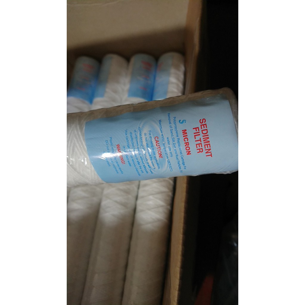 Bộ 5 lõi lọc sợi 20 inch dành cho công nghiệp lõi lọc nước