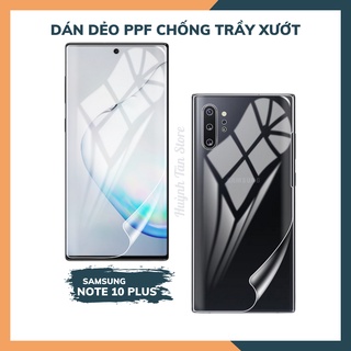 Dán dẻo PPF samsung note 10 note 10 plus trong suốt hoặc nhám chống bám vân tay bảo vệ máy mua 1 tặng 1 huỳnh tân store