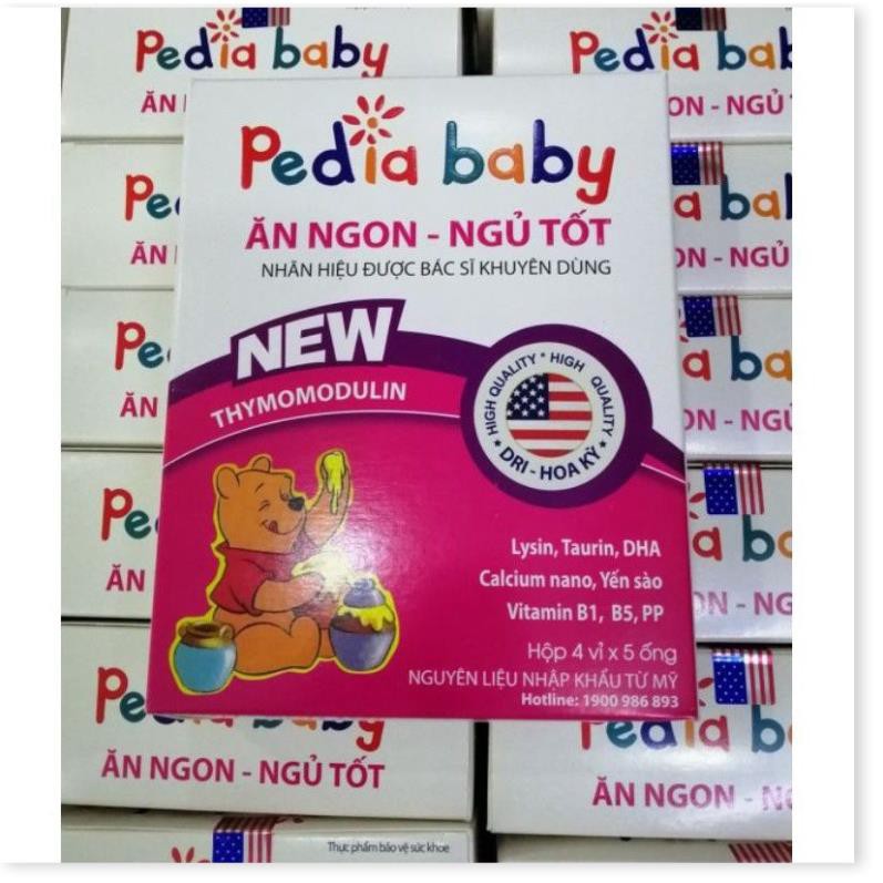 Siro Pediababy hỗ trợ tiêu hóa cho bé ăn ngon ngủ tốt - Hộp 20 ống