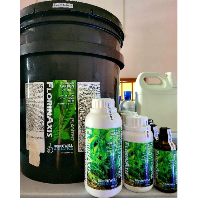 Brightwell Aquatics-FlorinAxis-Cacbon Thủy sinh và thức ăn vi sinh, biofilm hồ tép nước ngọt.