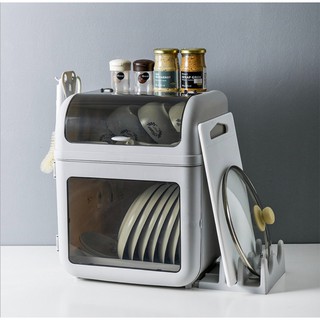 (free ship 99k ) Tủ chén dĩa Dish Rack  tối giản phong cách Nhật Bản