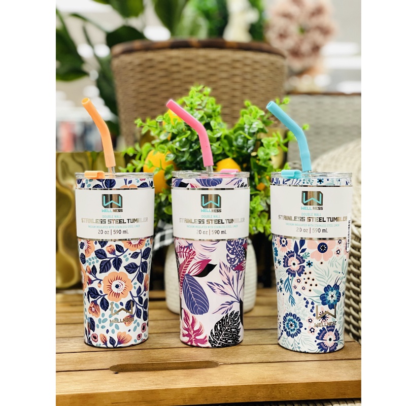 Ly giữ nhiệt Wellness Double Wall Stainless Steel Tumbler - nhiều mẫu, 590ml