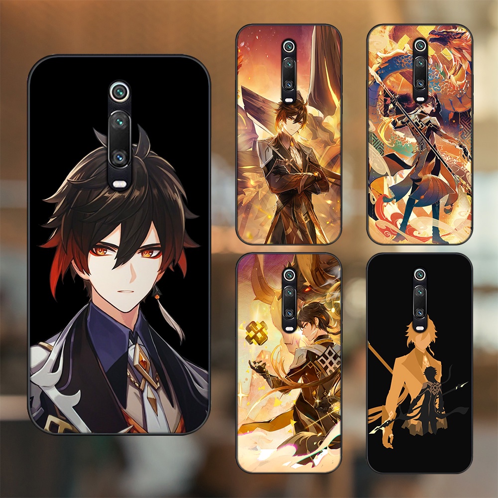Ốp lưng Xiaomi K20, K20 Pro, Mi 9T viền đen in hình Zhongli Genshin Impact