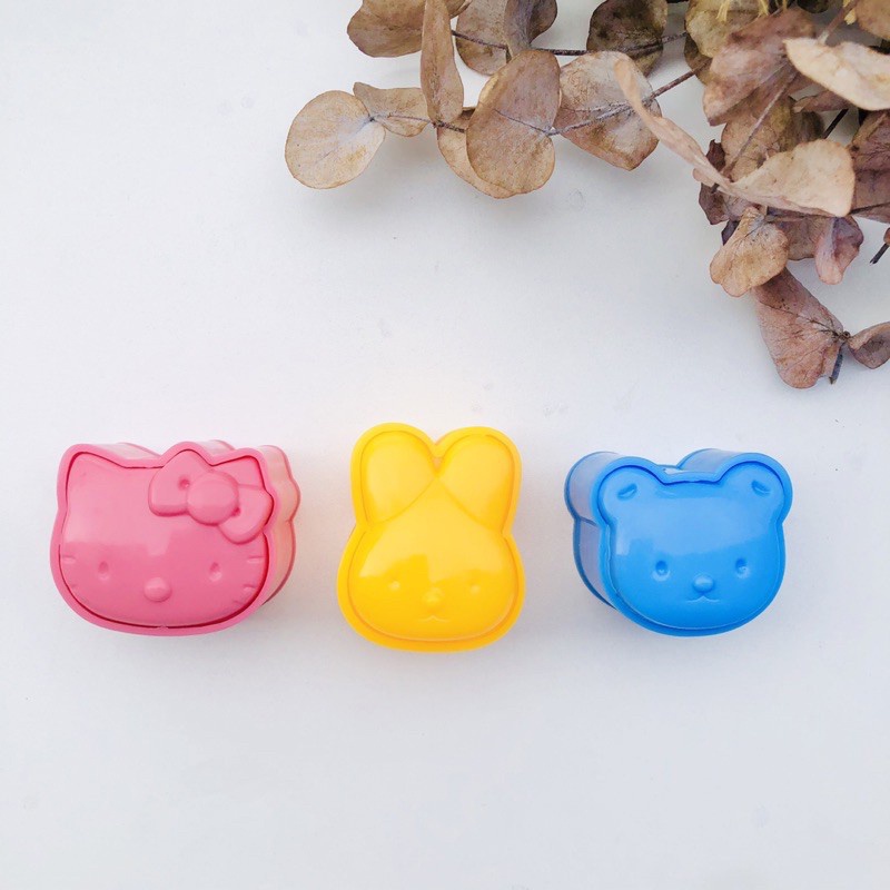 Bộ 3 Khuôn Làm Cơm, Làm Bánh Tạo Hình Ngộ Nghĩnh, Giúp Cho Bé Ăn Ngon Miệng - MTDDT