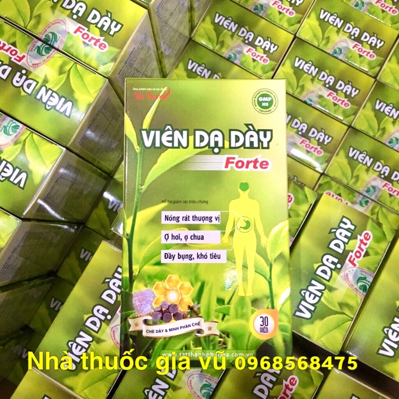 Viên Uống Chè Dây Nghệ Đen Giảm Đau Dạ Dày,  Ợ Chua, Đầy Hơi, Viêm Loét Bao Tử Tá Tràng